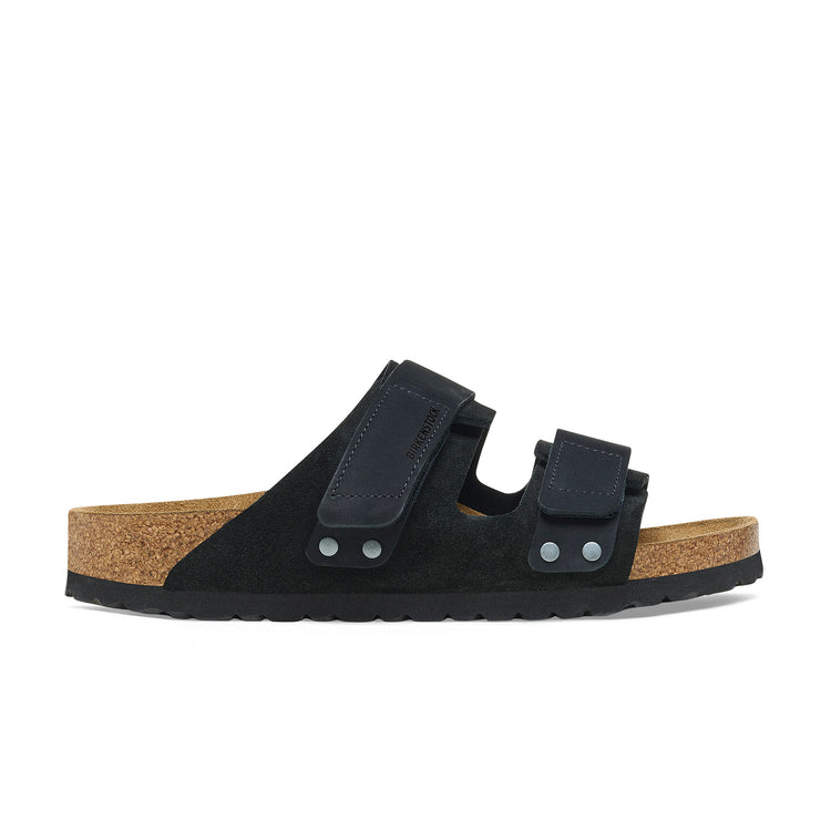 Birkenstock Uji Suede Leather Black side view