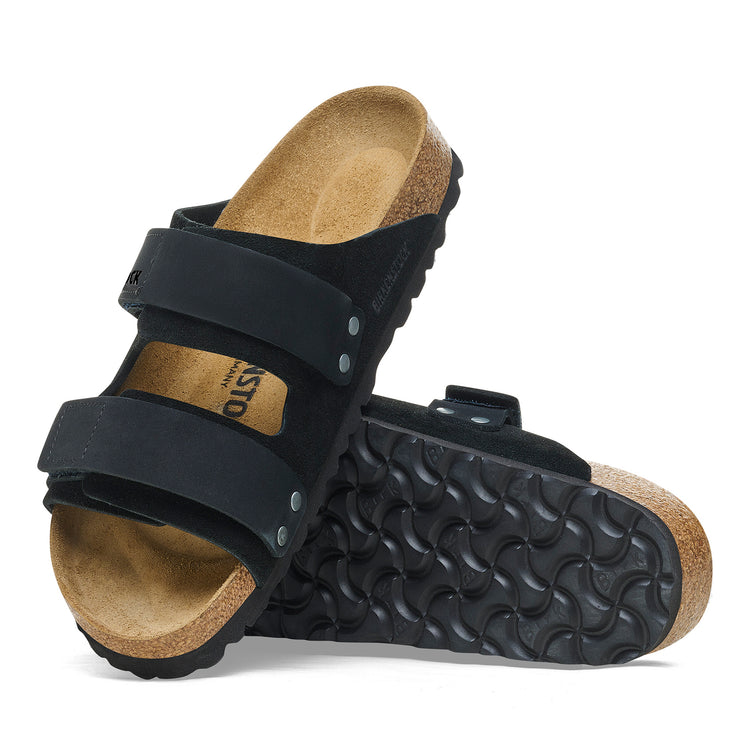 Birkenstock Uji Suede Leather Black sole view