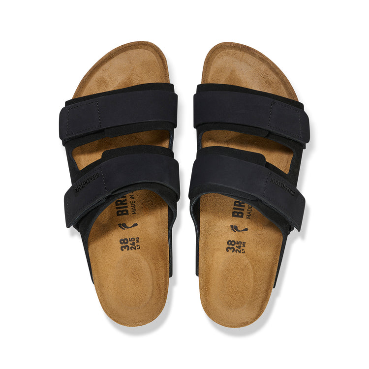 Birkenstock Uji Suede Leather Black top view