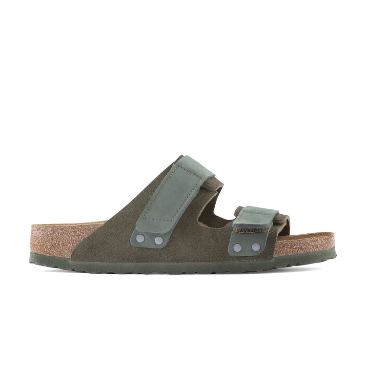 Birkenstock Uji Suede Leather Thyme side view