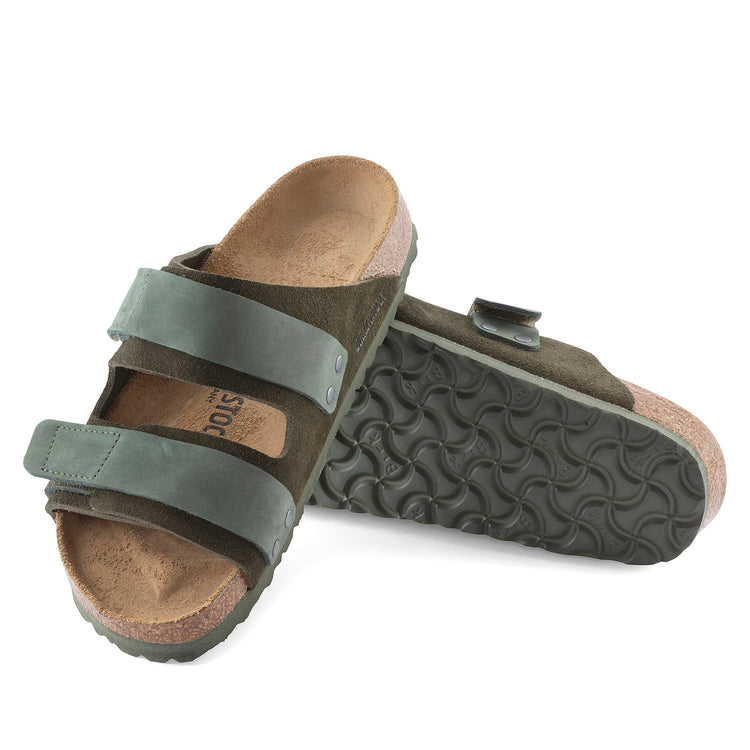 Birkenstock Uji Suede Leather Thyme sole view