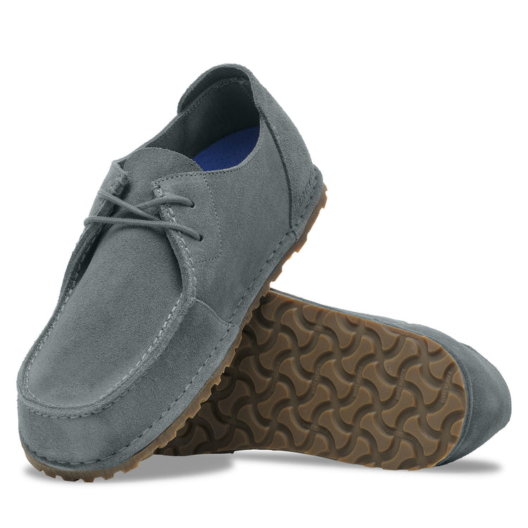 Birkenstock Utti Lace Basalt Grey Suede Leather sole view