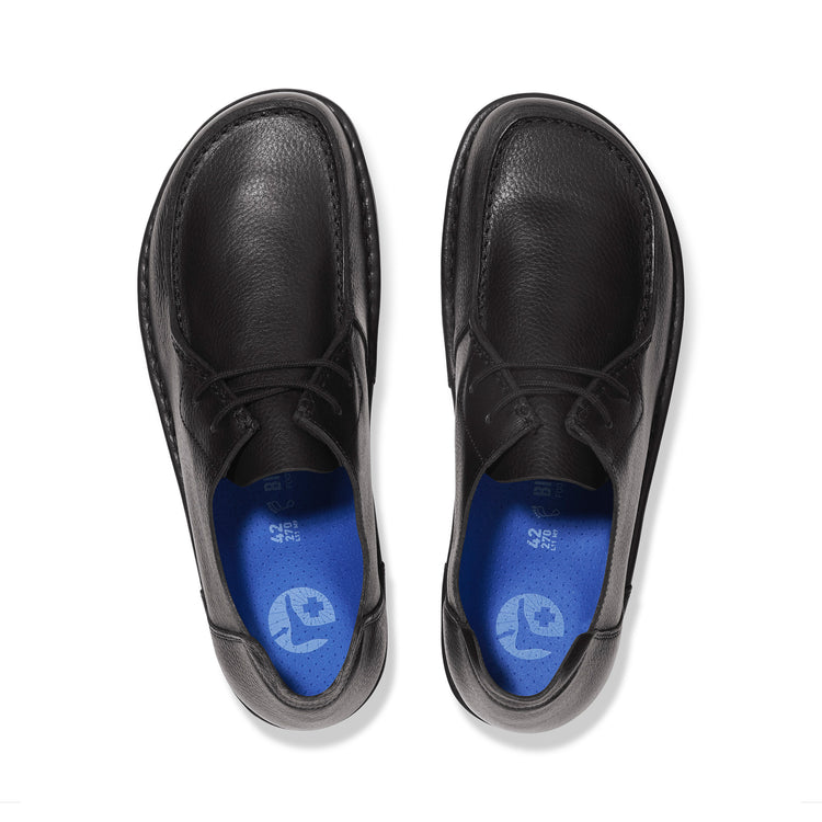 Birkenstock Utti Lace Black Grained Leather top view