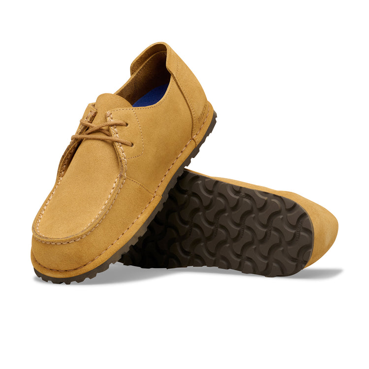 Birkenstock Utti Lace Cork Brown Suede Leather sole view