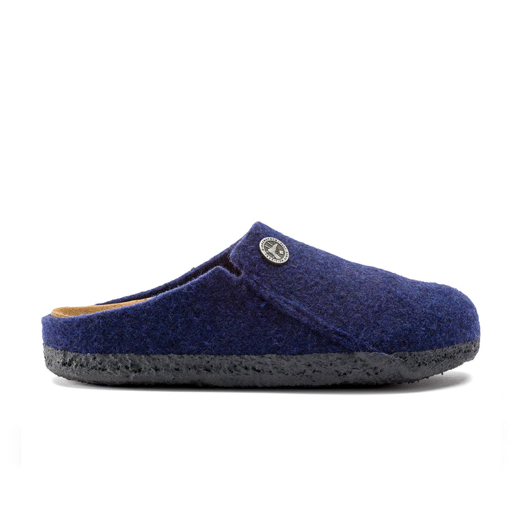 Birkenstock Zermatt Kids Navy Wool Felt side view