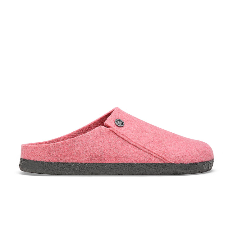 Birkenstock Zermatt Shearling Fuchsia Tulip Wool Felt side view