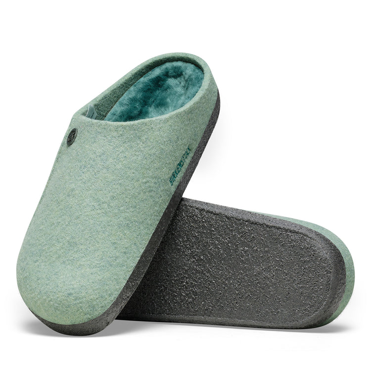 BIrkenstock Zermatt Shearling Matcha Wool Felt sole view