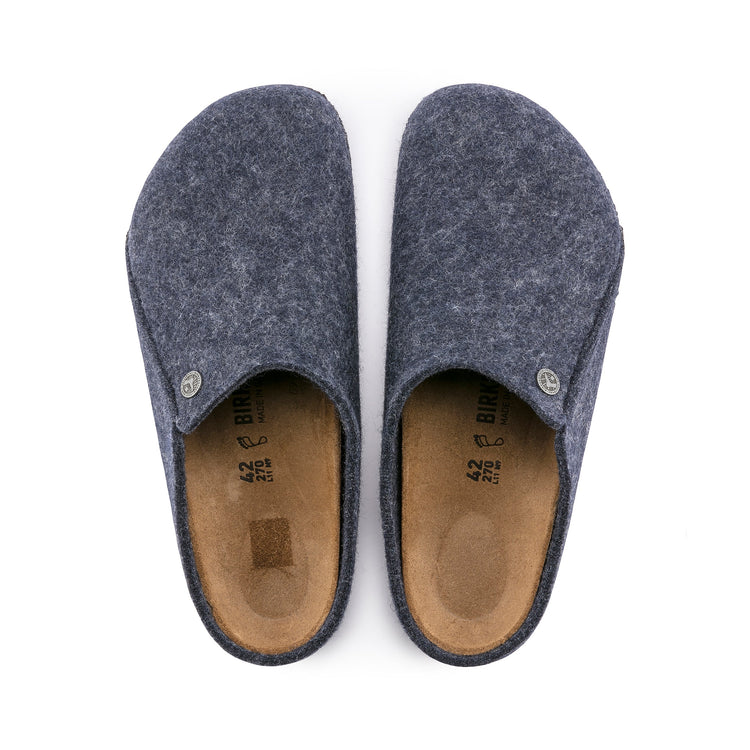 Birkenstock Zermatt Dark Blue Wool Felt top view