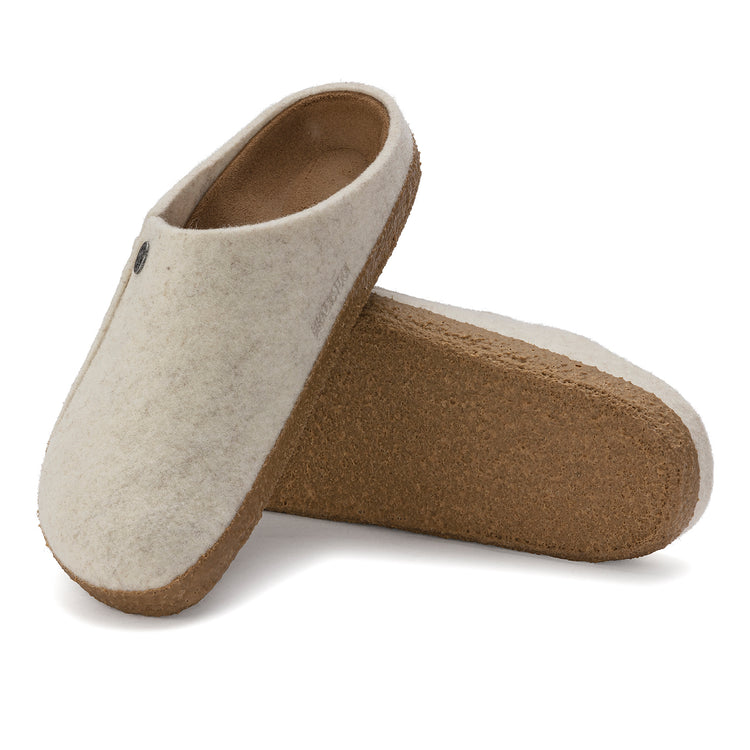 Birkenstock Zermatt Ecru Wool Felt sole view