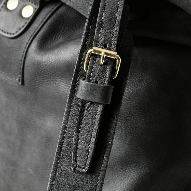 Birkenstock Zurich Bag Black Canvas front detail