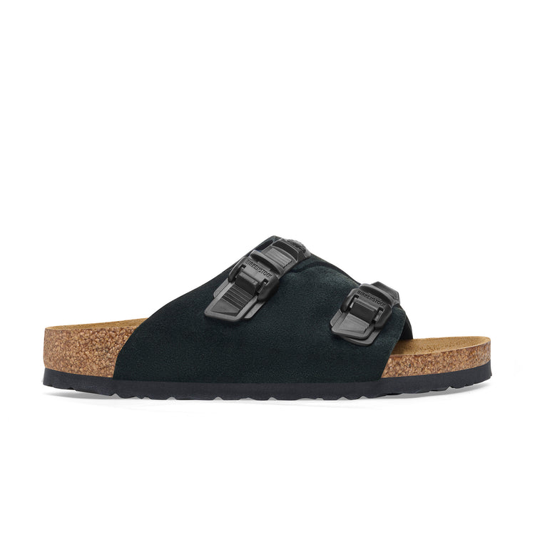 Birkenstock Zurich Tech Black Suede Leather side view