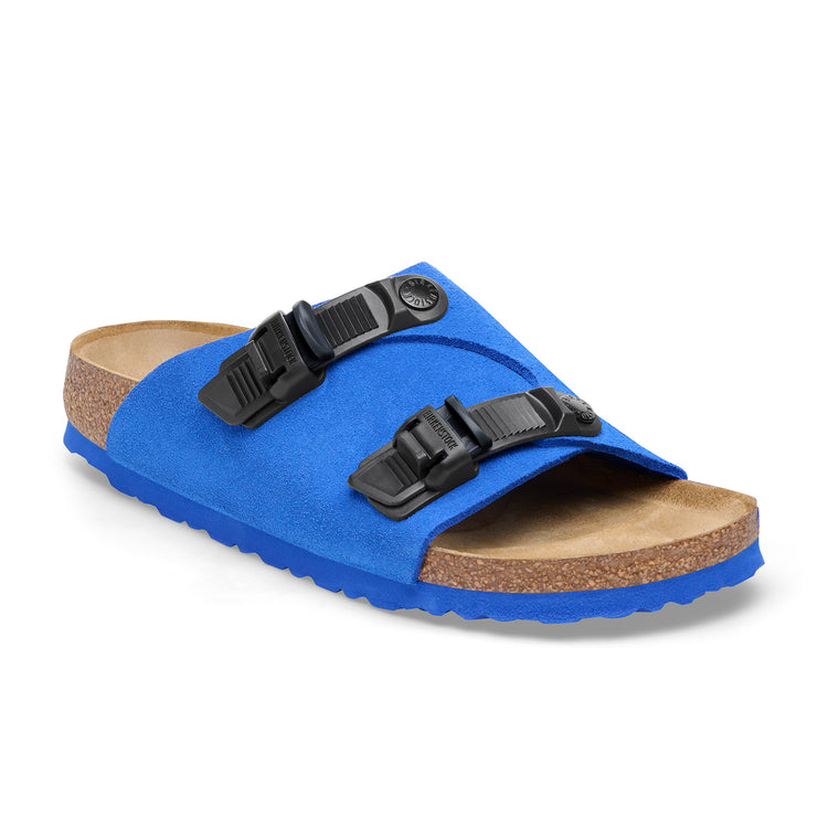 Birkenstock Zurich Tech Ultra Blue Suede Leather main view