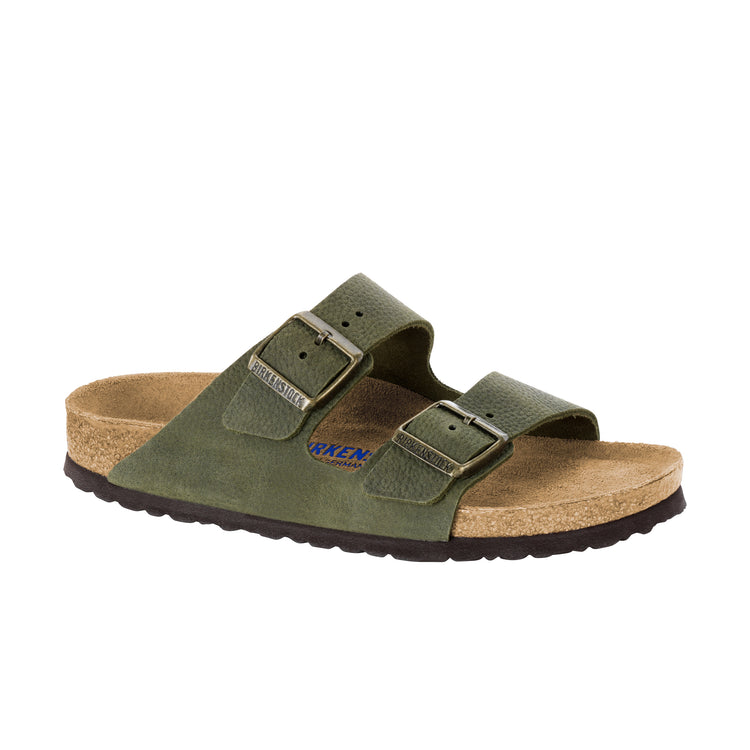 Birkenstock Arizona SFB Steer Khaki Nubuck Leather