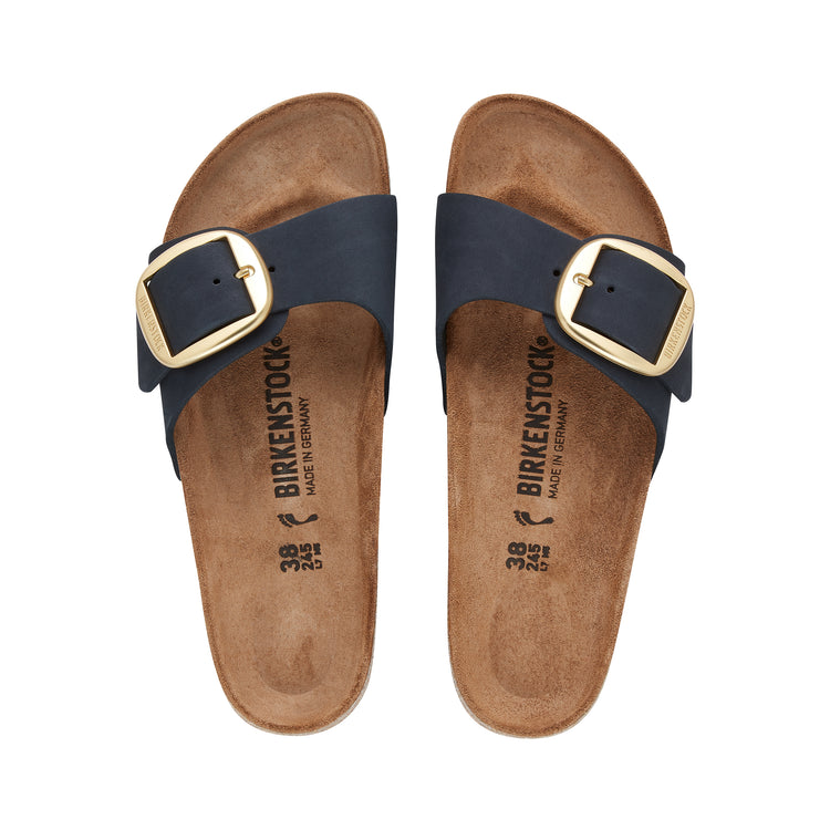Birkenstock Madrid Big Buckle Midnight Nubuck Leather