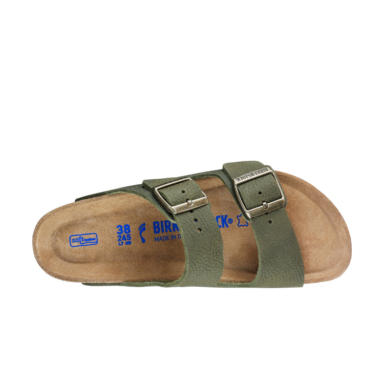 Birkenstock Arizona SFB Steer Khaki Nubuck Leather