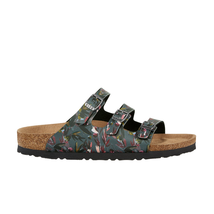 Florida Floral Fade Anthracite Vegan Birko-Flor