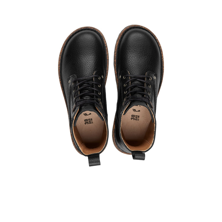 Birkenstock Bryson Black Grained Leather top view