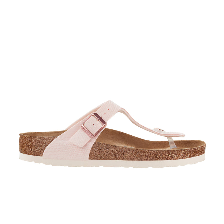 Birkenstock Gizeh Magical Metallic Light Rose Birko-Flor side view