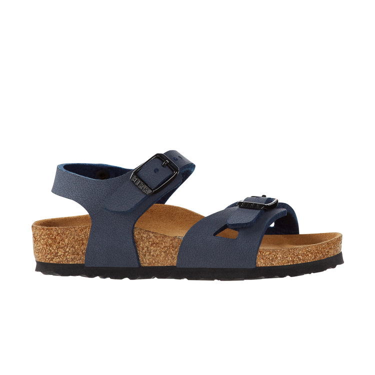 Birkenstock Rio Kids Navy BirkiBuc side view