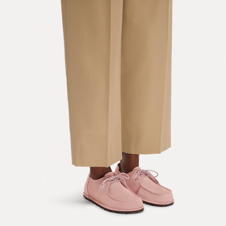 Utti Lace Pink Clay Suede Leather