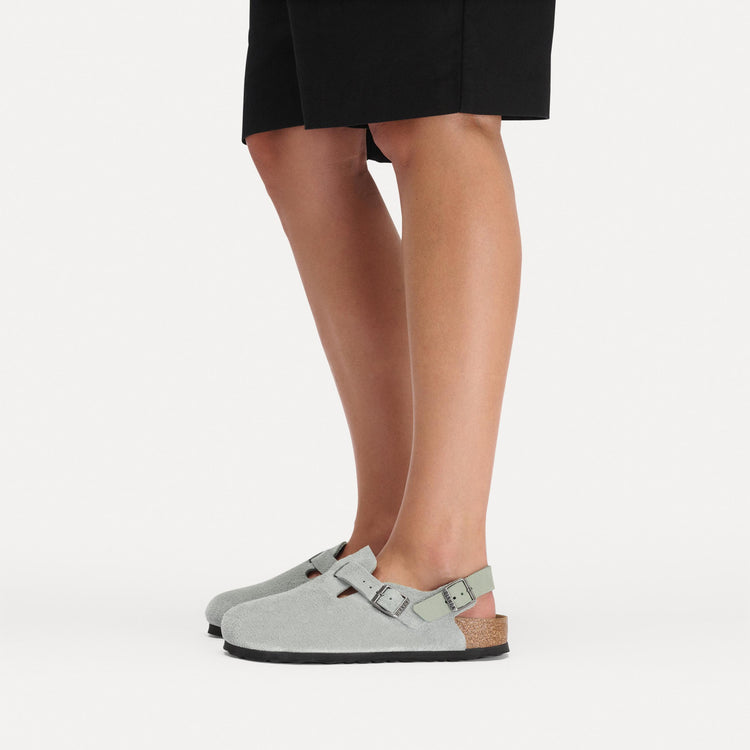 Tokio Pure Sage Suede Leather