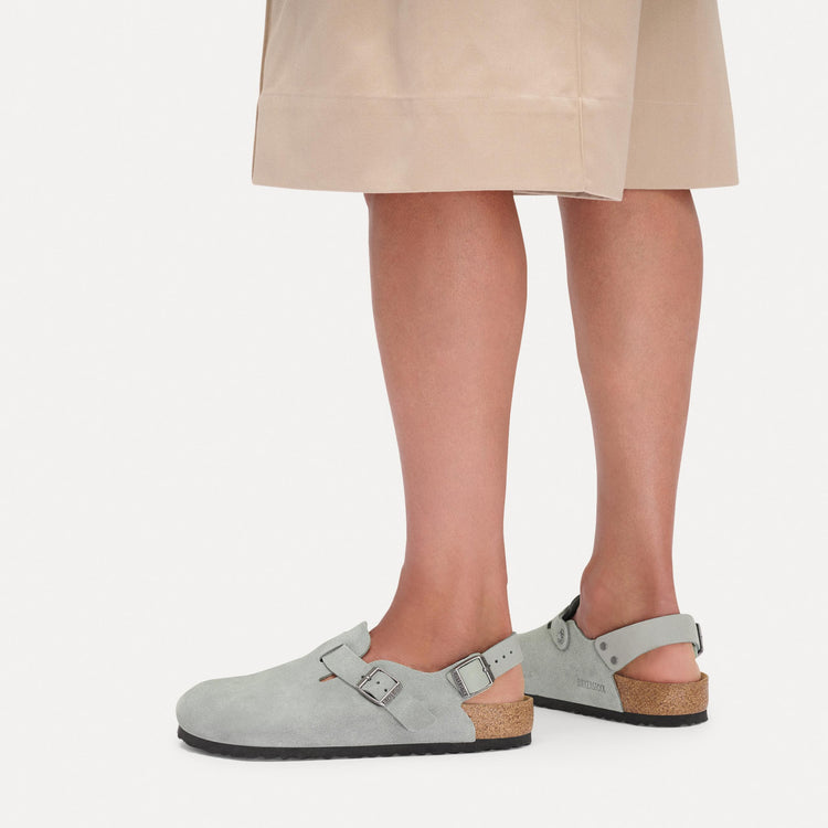 Tokio Pure Sage Suede Leather