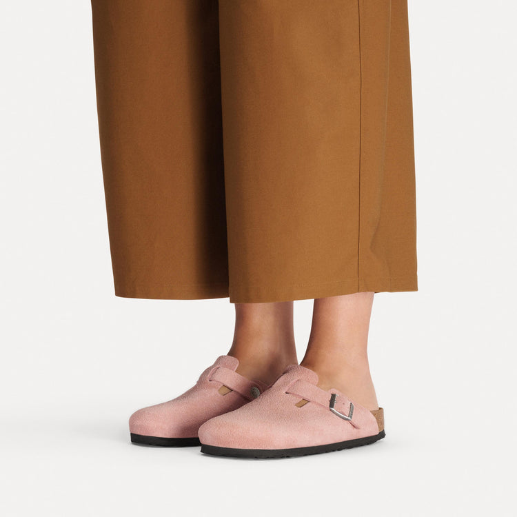 Boston Pink Clay Suede Leather