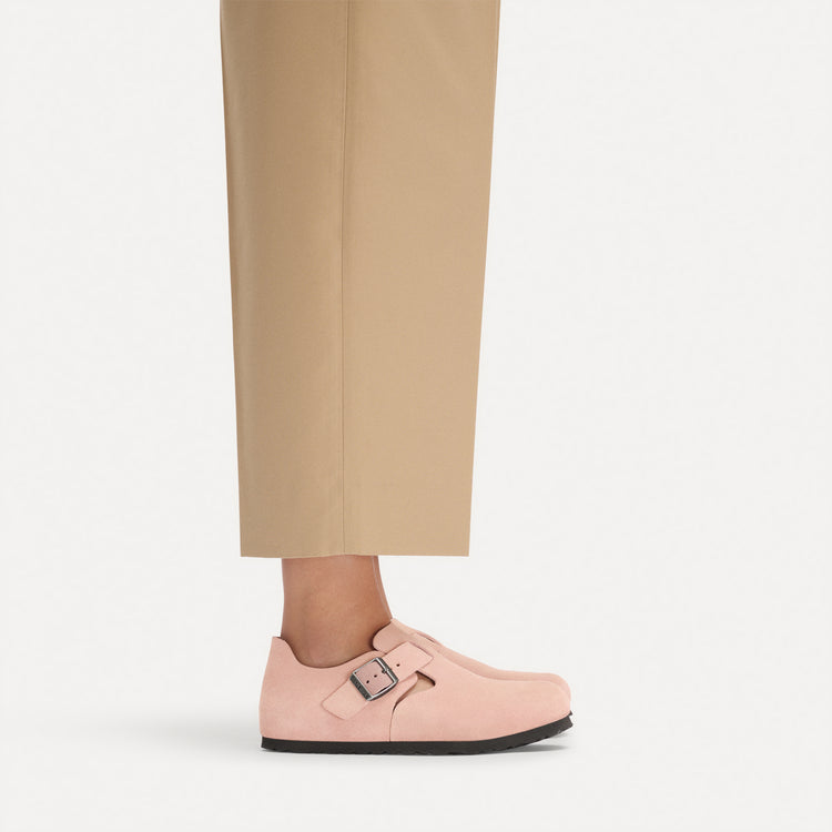 London Pink Clay Suede Leather