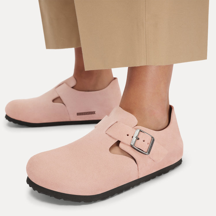 London Pink Clay Suede Leather