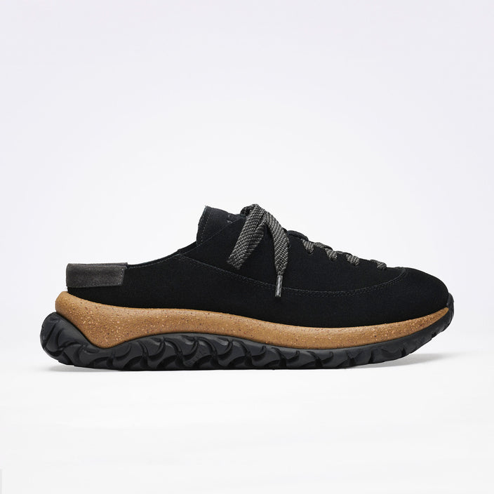 Birkenstock Uerzell 1774 Black Suede Leather side view