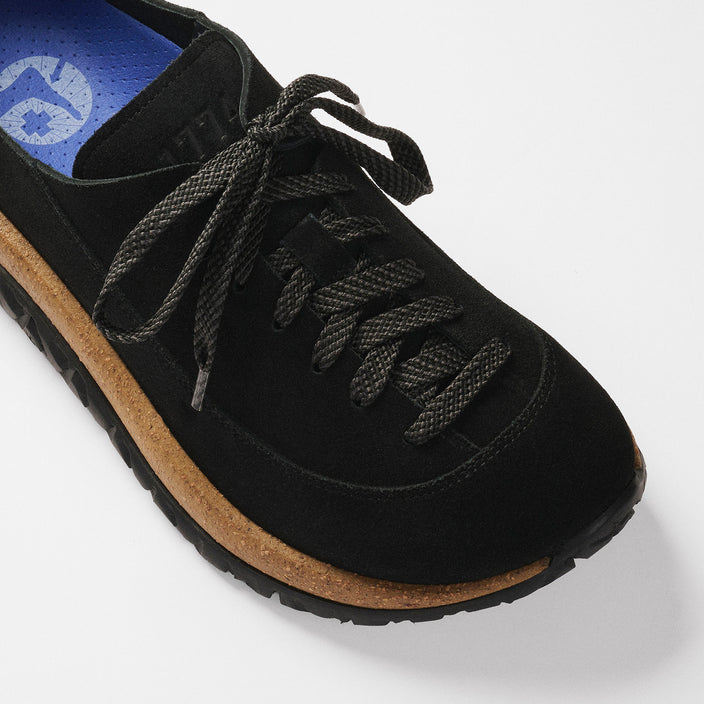 Birkenstock Uerzell 1774 Black Suede Leather top view