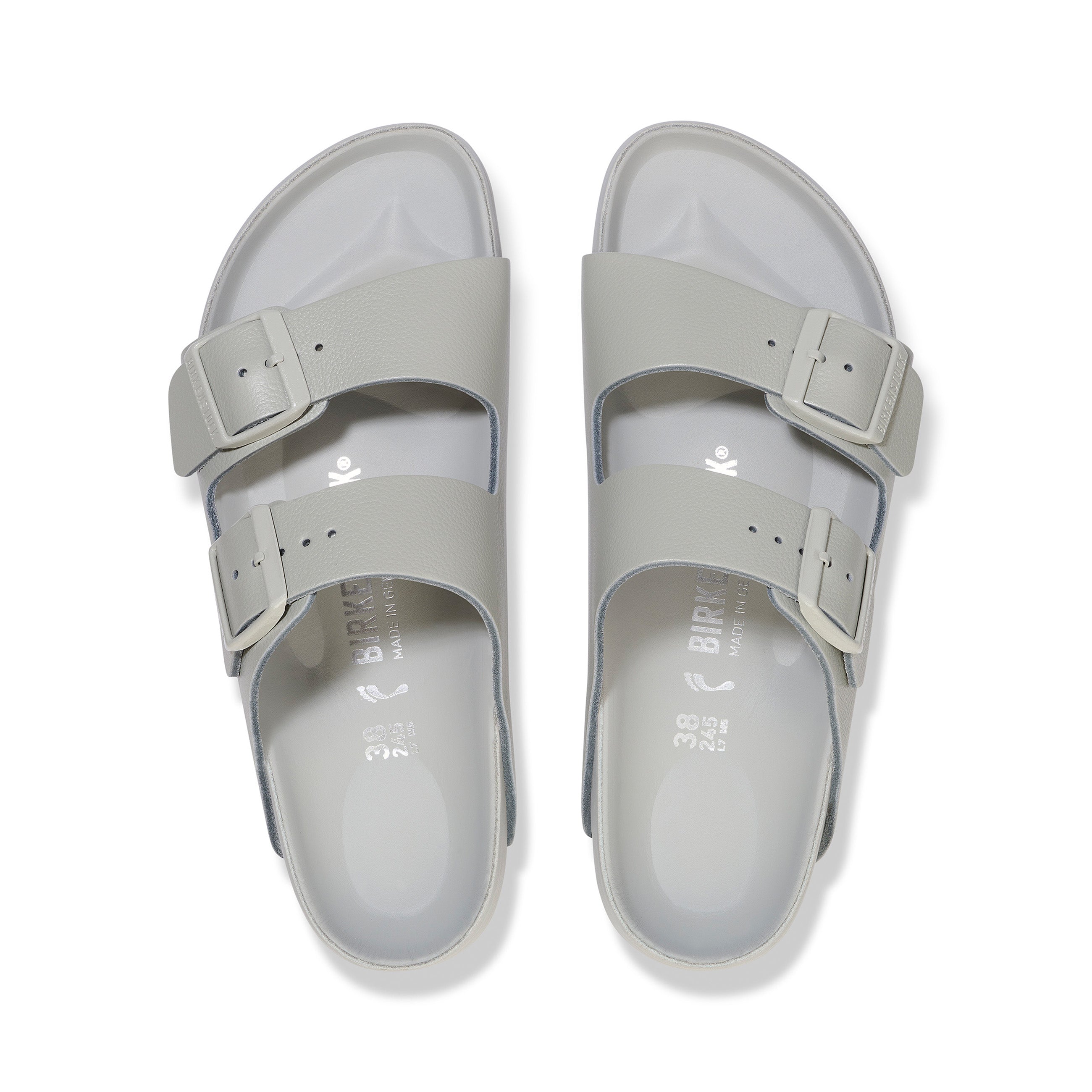 BIRKENSTOCK ARIZONA EXQ MINERAL 24.5 新品 Arizona Exquisite Mineral Grey Natural Leather