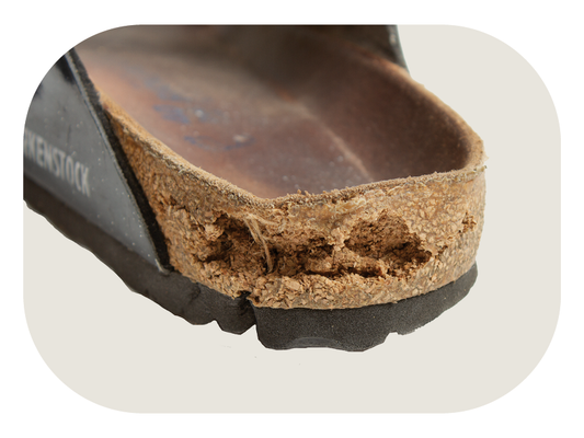 Crack in sale birkenstock cork