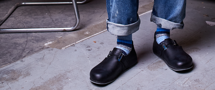 Birkenstock linz black deals grip