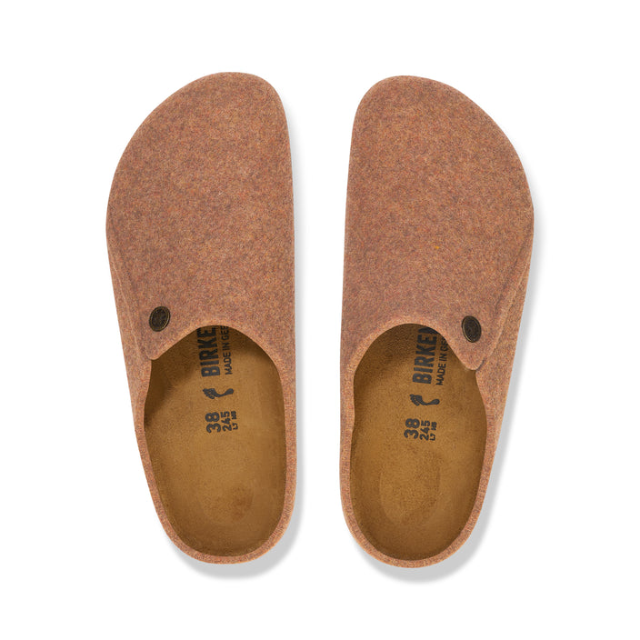 Zermatt Toffee Melange Wool Felt top view