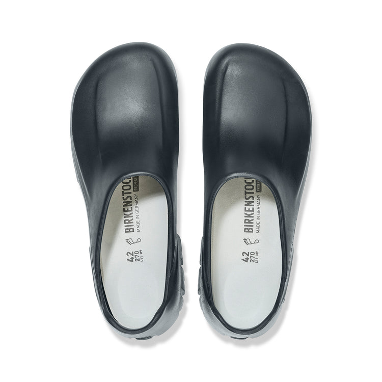Birkenstock Australia A 640 Steelcap Black Polyurethane top view