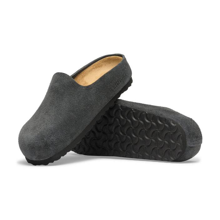 Birkenstock Australia Amsterdam Wrapped Charcoal Suede Leather Sole View