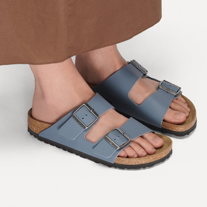 Birkenstock Australia Arizona Basalt Grey Birko-Flor on female model alt