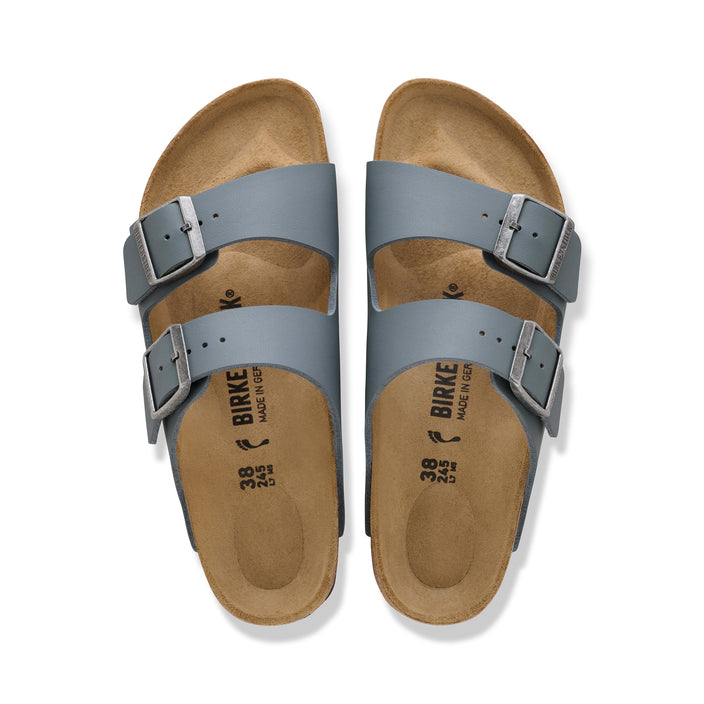Birkenstock Australia Arizona Basalt Grey Birko-Flor top view