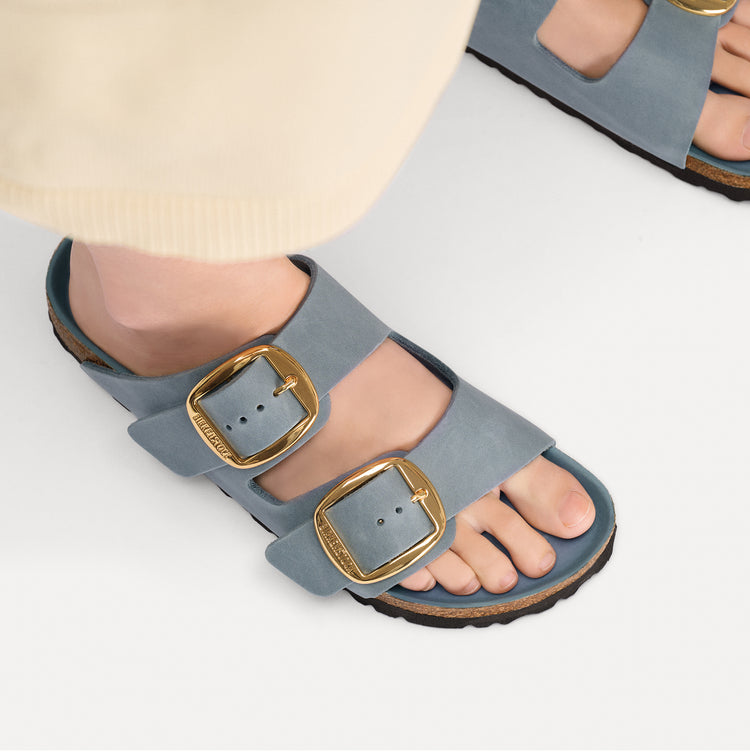 Arizona Big Buckle Basalt Grey Oiled Leather