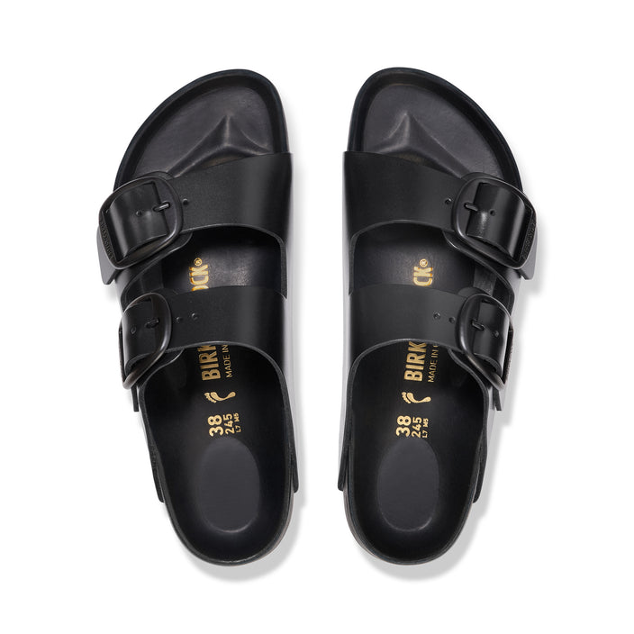 Birkenstock Arizona Big Buckle Exquisite Black Amalfi Leather top view