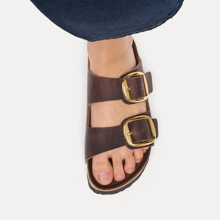 Birkenstock Australia Arizona Big Buckle Habana Oiled Leather On Model 2
