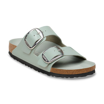 Birkenstock Australia Arizona Big Buckle High Shine Pure Sage Natural Leather Patent