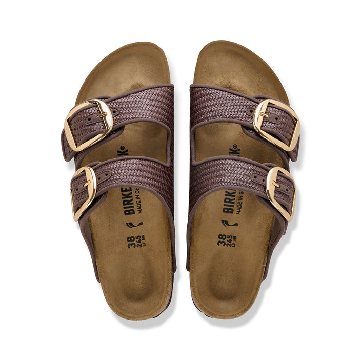Birkenstock Australia Arizona Big Buckle Raffia Carafe Textile top view