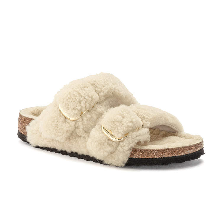 Birkenstock Australia Arizona Big Buckle Shearling Eggshell Teddy Shearling 