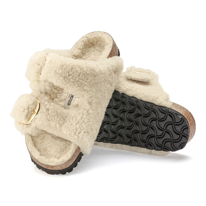 Birkenstock Australia Arizona Big Buckle Shearling Eggshell Teddy Shearling sole view