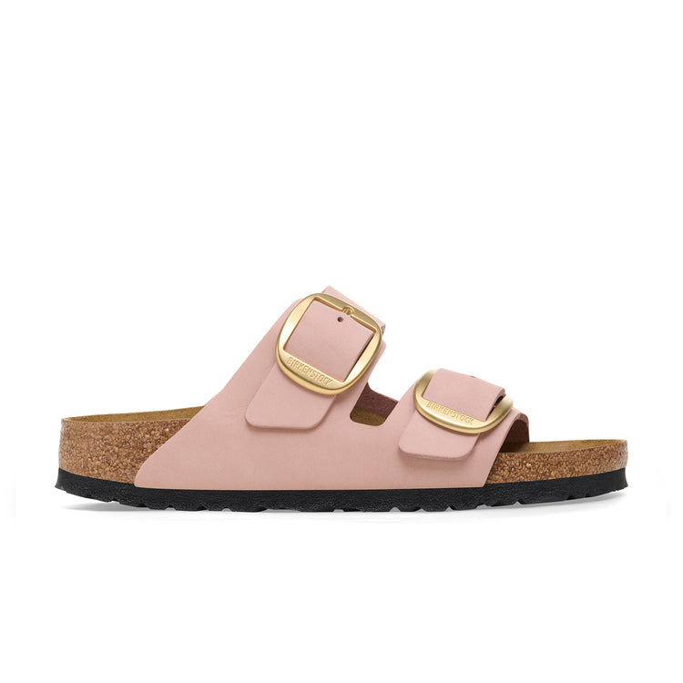 Birkenstock Australia Arizona Big Buckle Soft Pink Nubuck Leather side view