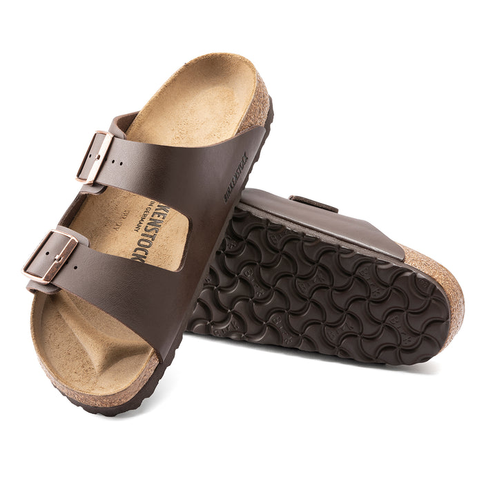 Birkenstock Arizona Dark Brown Birko-Flor sole view