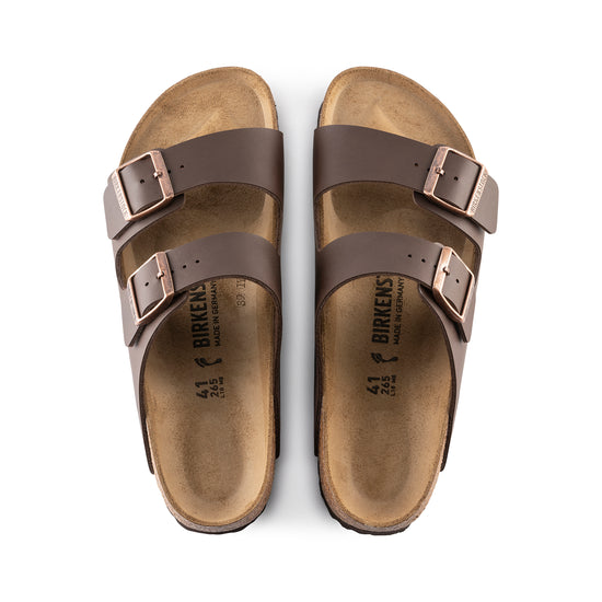 Birkenstock Arizona Dark Brown Birko-Flor top view