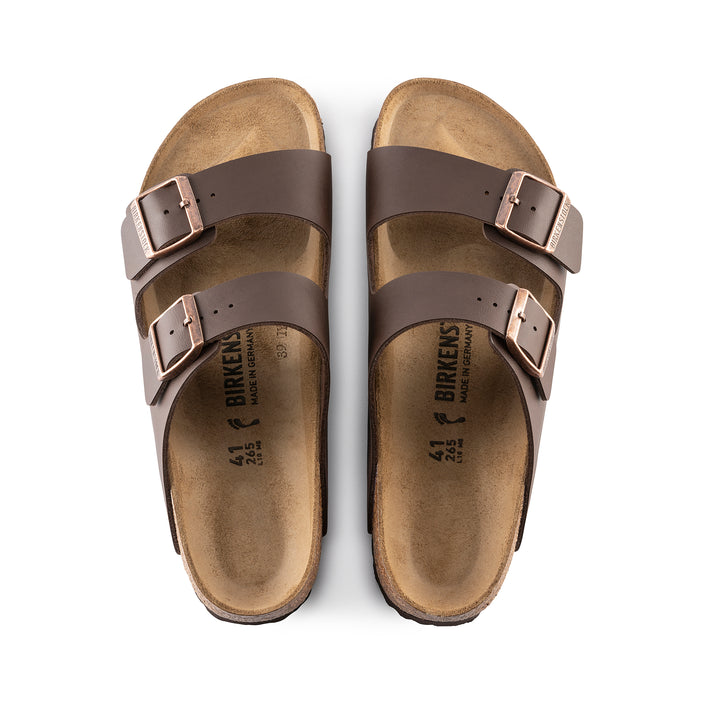 Birkenstock Arizona Dark Brown Birko-Flor top view